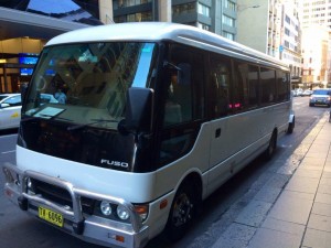 White Minibus
