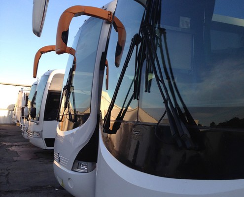 Bus in snow